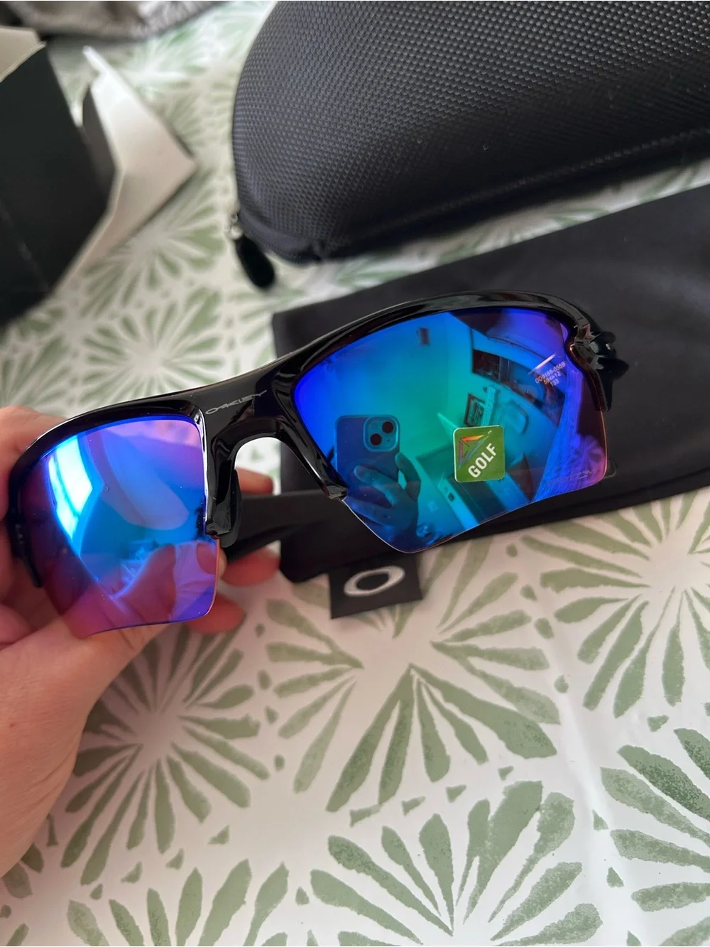 Oakley Prizm Golf Men’s Blue Purple Mirrored Sunglasses